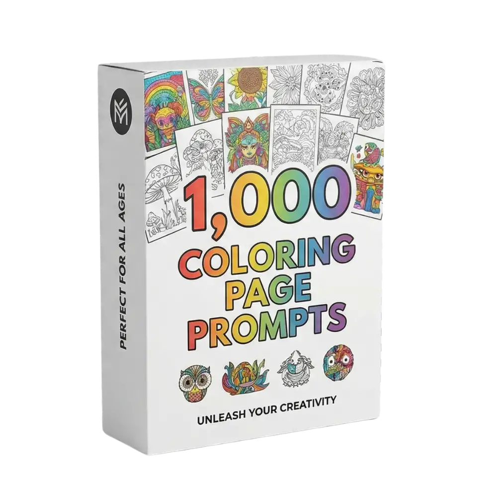 1,000 Coloring Page Prompts