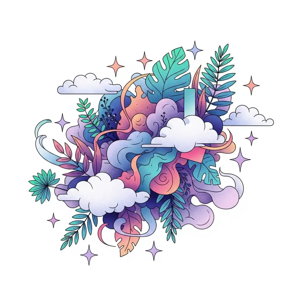 Colored illustration