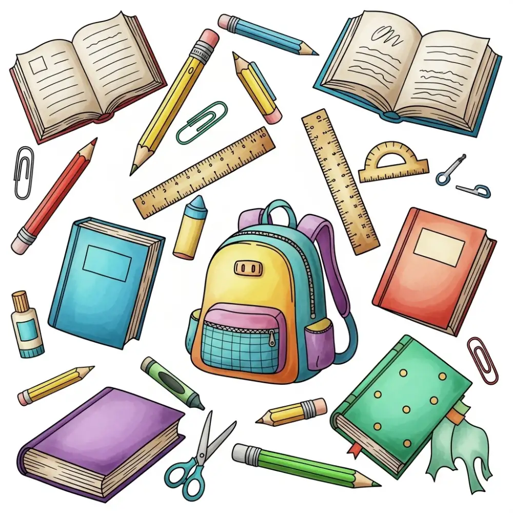 Colored illustration