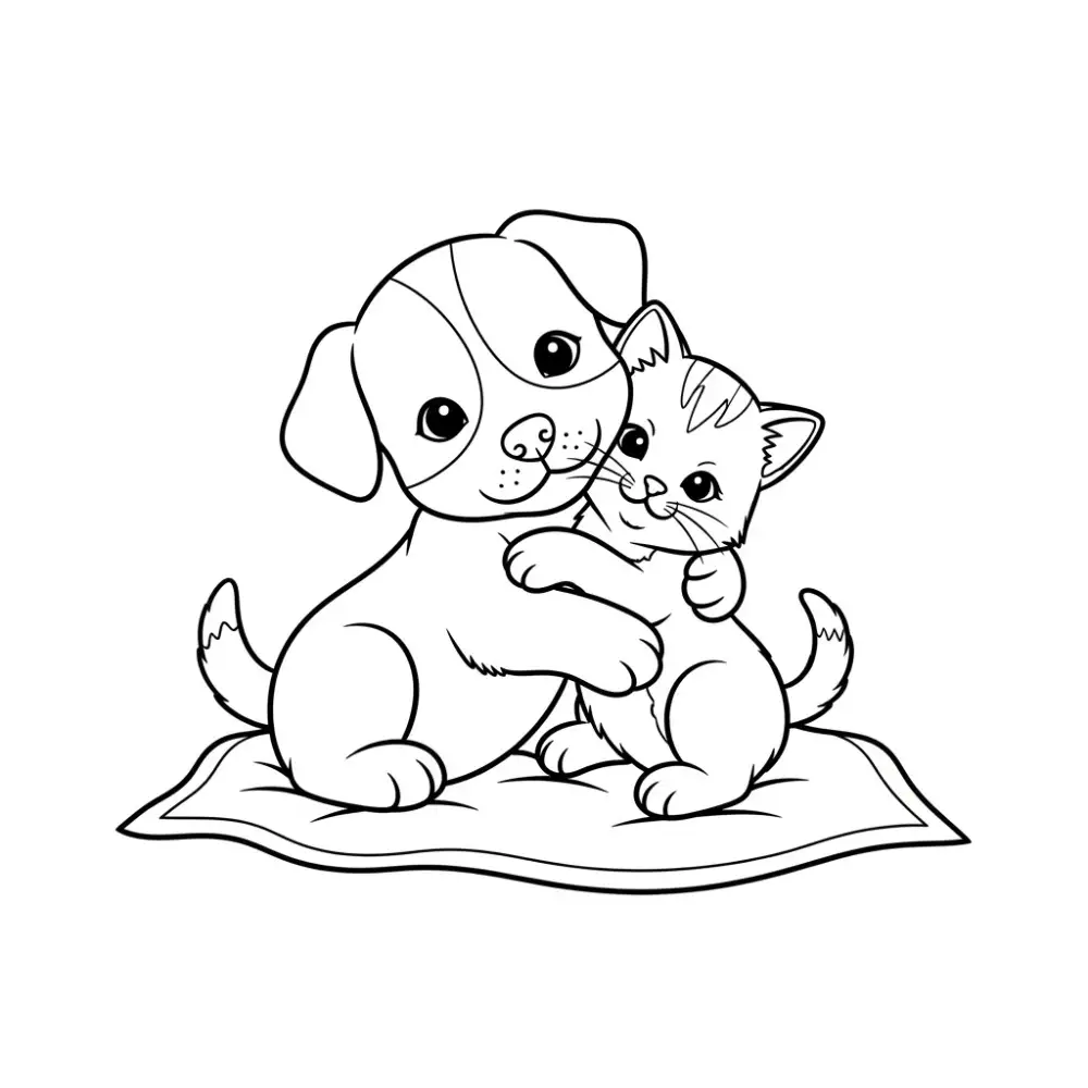 B/W coloring page