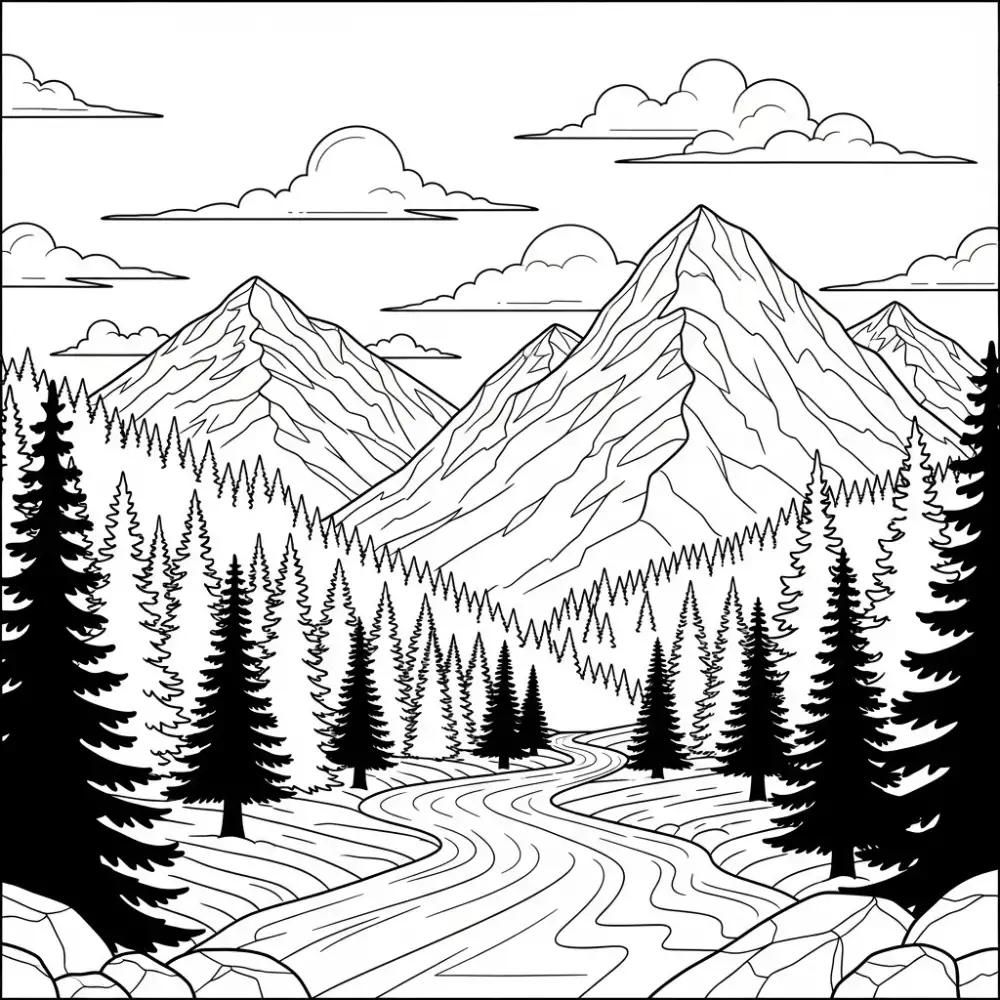 B/W coloring page