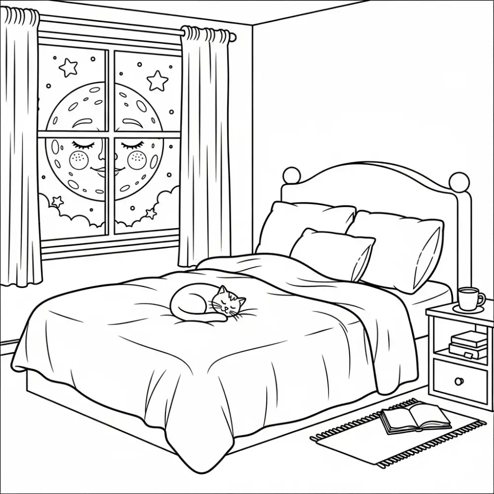 B/W coloring page