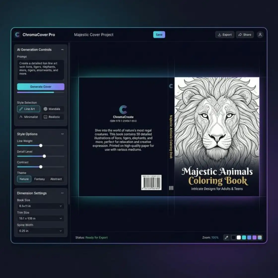 AI Book Cover Creator Mockup